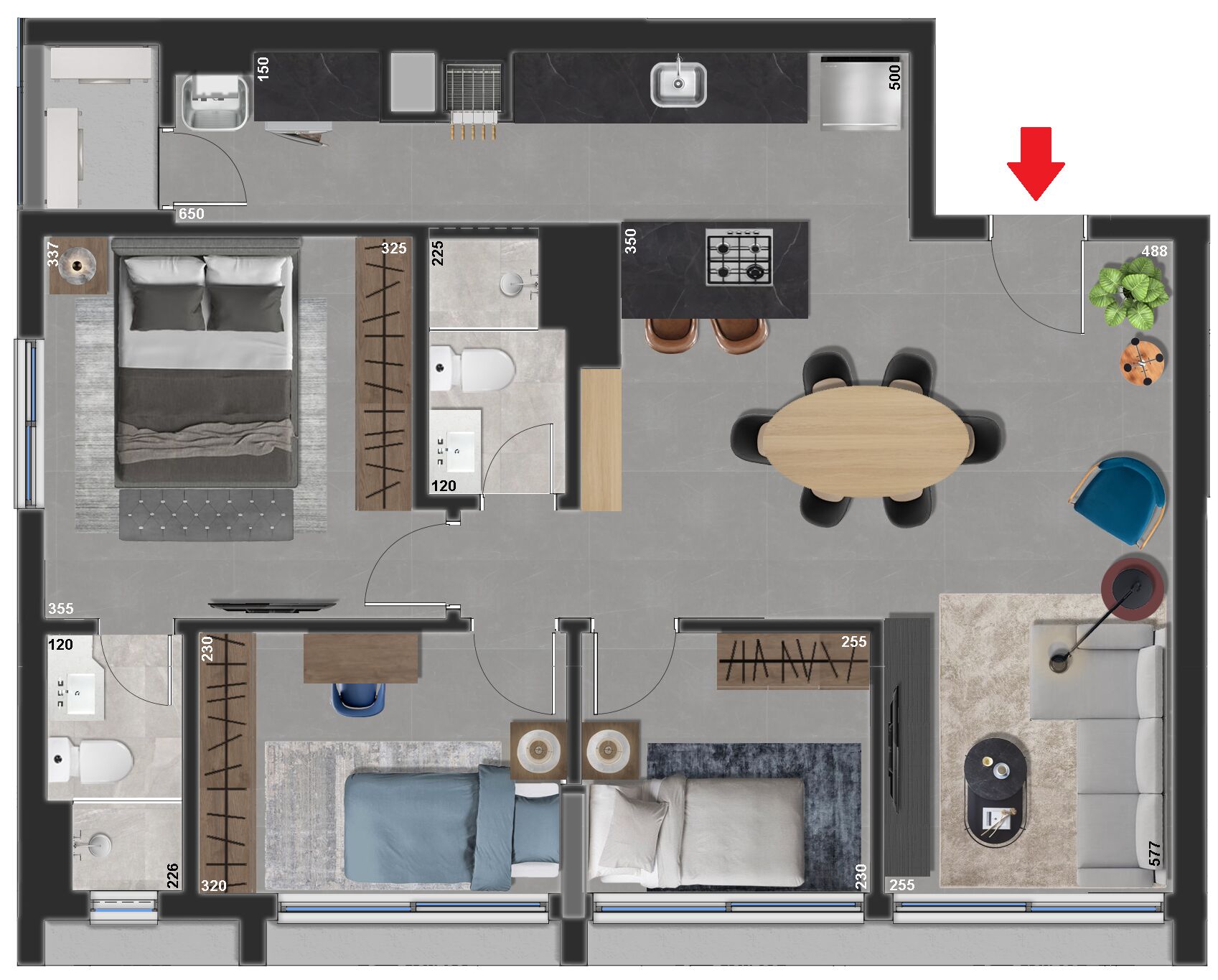 Apartamento à venda com 3 quartos, 77m² - Foto 11