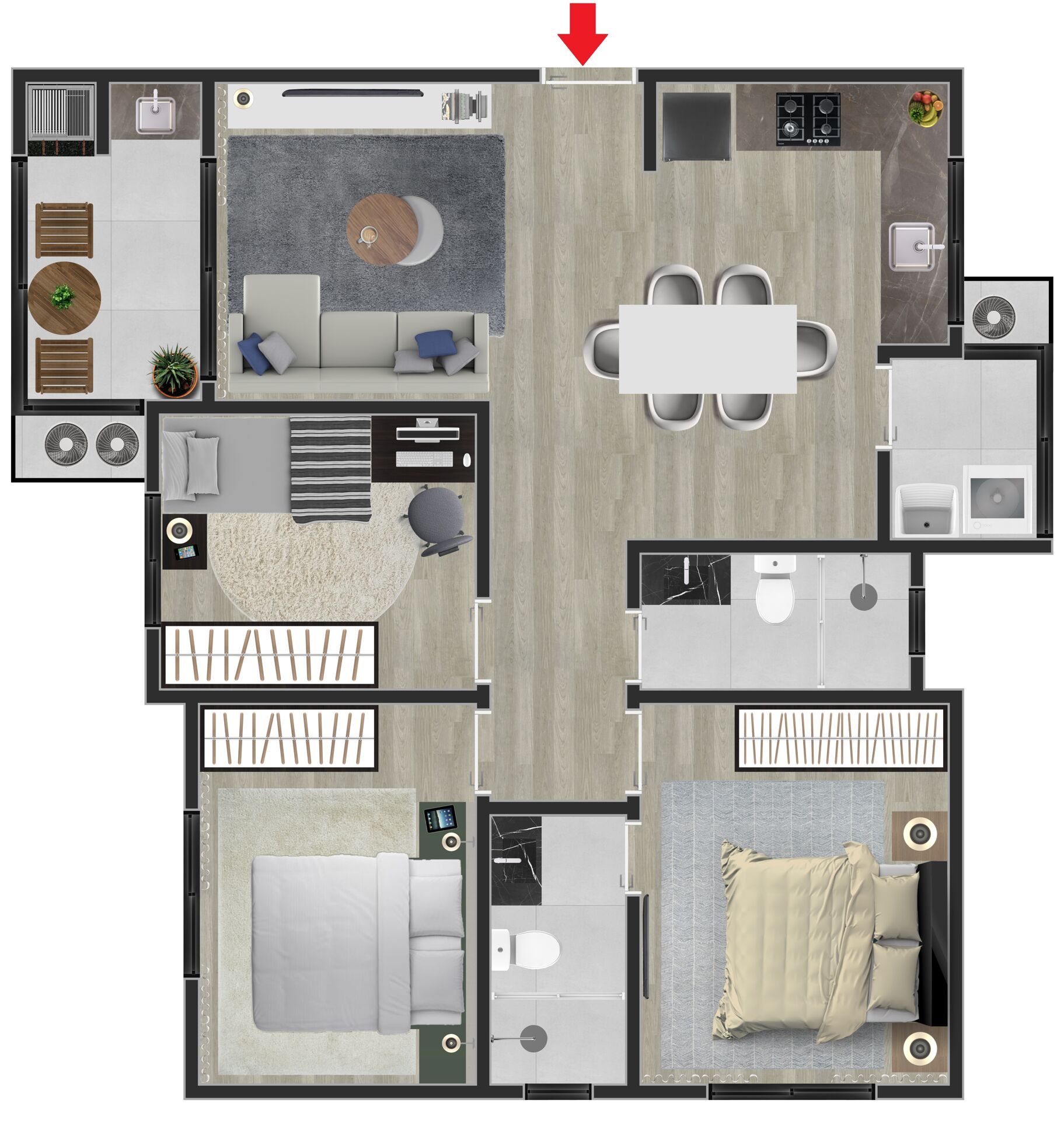 Apartamento à venda com 3 quartos, 72m² - Foto 10