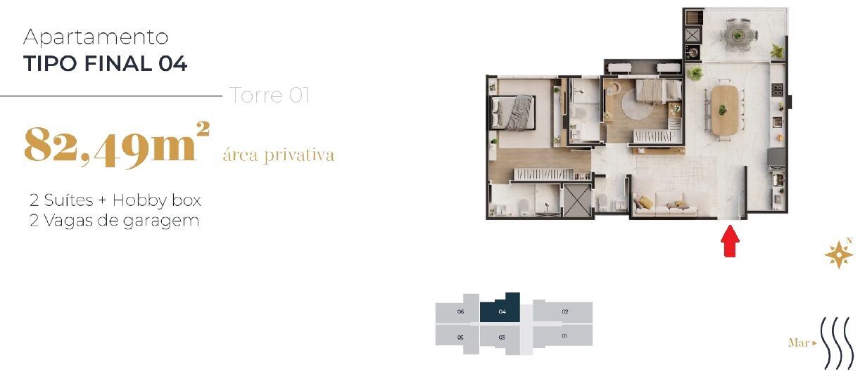 Apartamento à venda com 2 quartos, 82m² - Foto 17