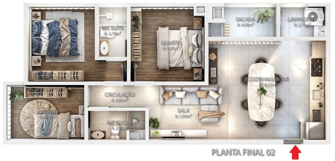 Apartamento à venda com 3 quartos, 74m² - Foto 5