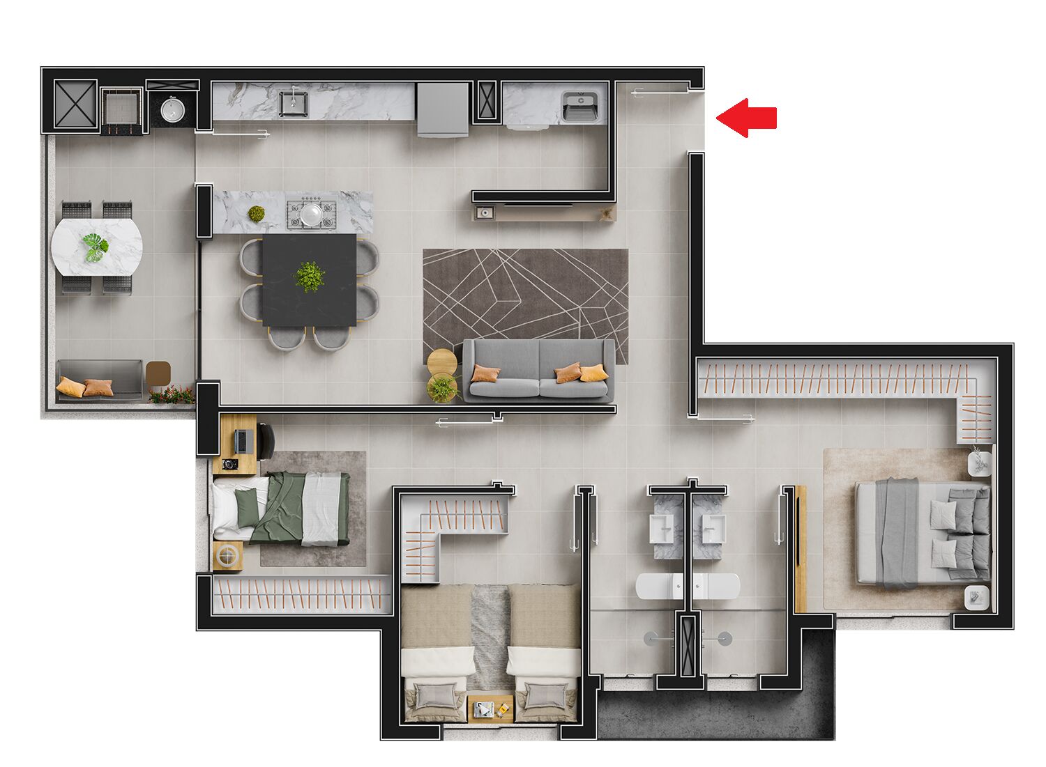 Apartamento à venda com 3 quartos, 91m² - Foto 17