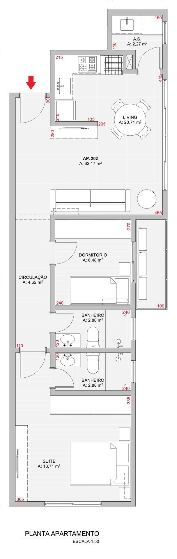 Apartamento, 2 quartos, 60 m² - Foto 9