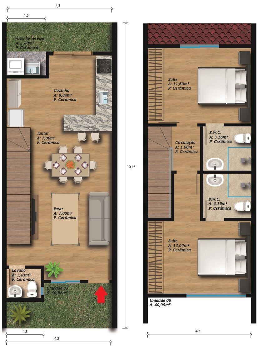 Sobrado, 2 quartos, 80 m² - Foto 7