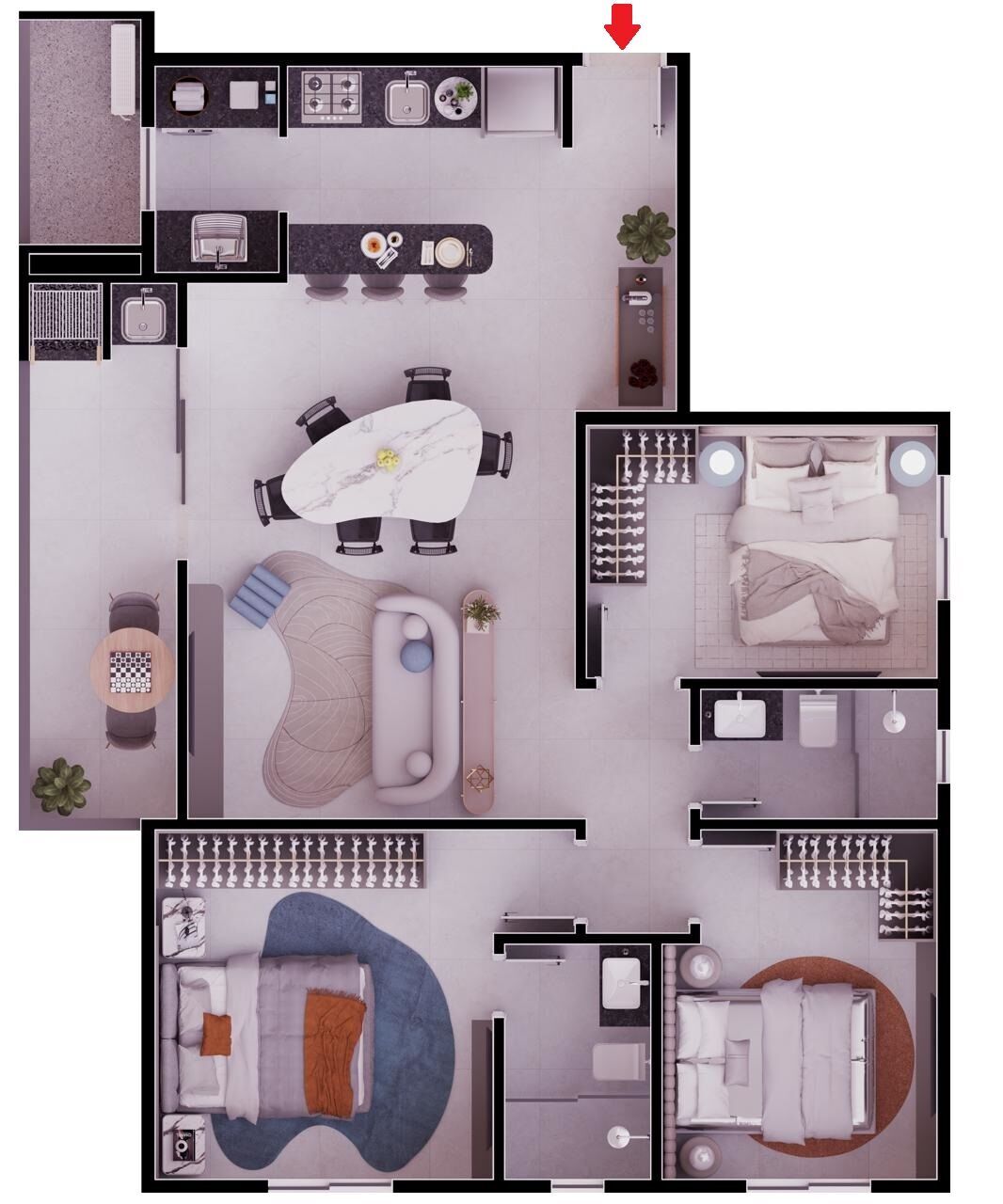 Apartamento, 3 quartos, 89 m² - Foto 7