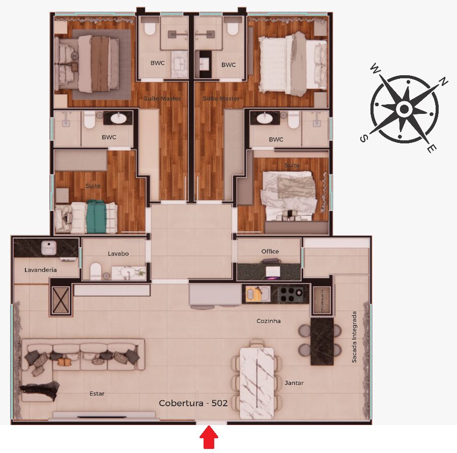 Cobertura, 4 quartos, 148 m² - Foto 17