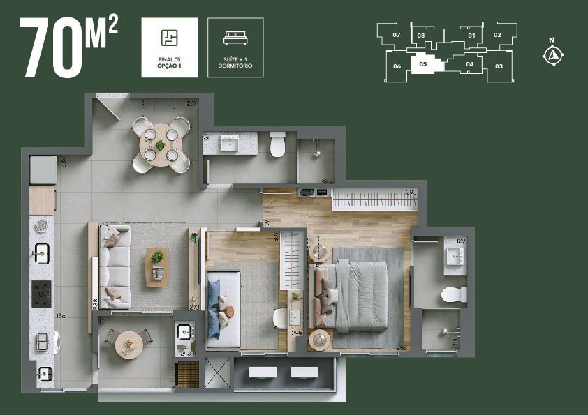 Apartamento à venda com 2 quartos, 70m² - Foto 14