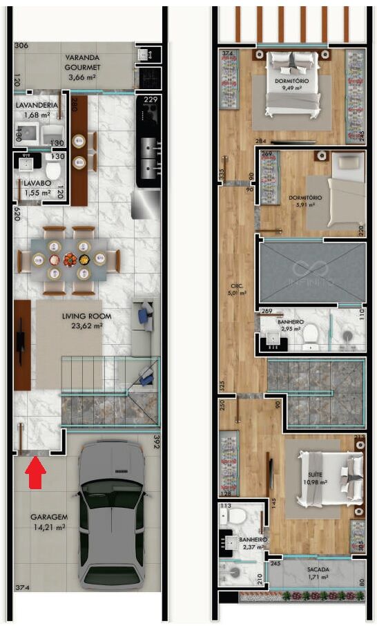 Sobrado, 3 quartos, 105 m² - Foto 17