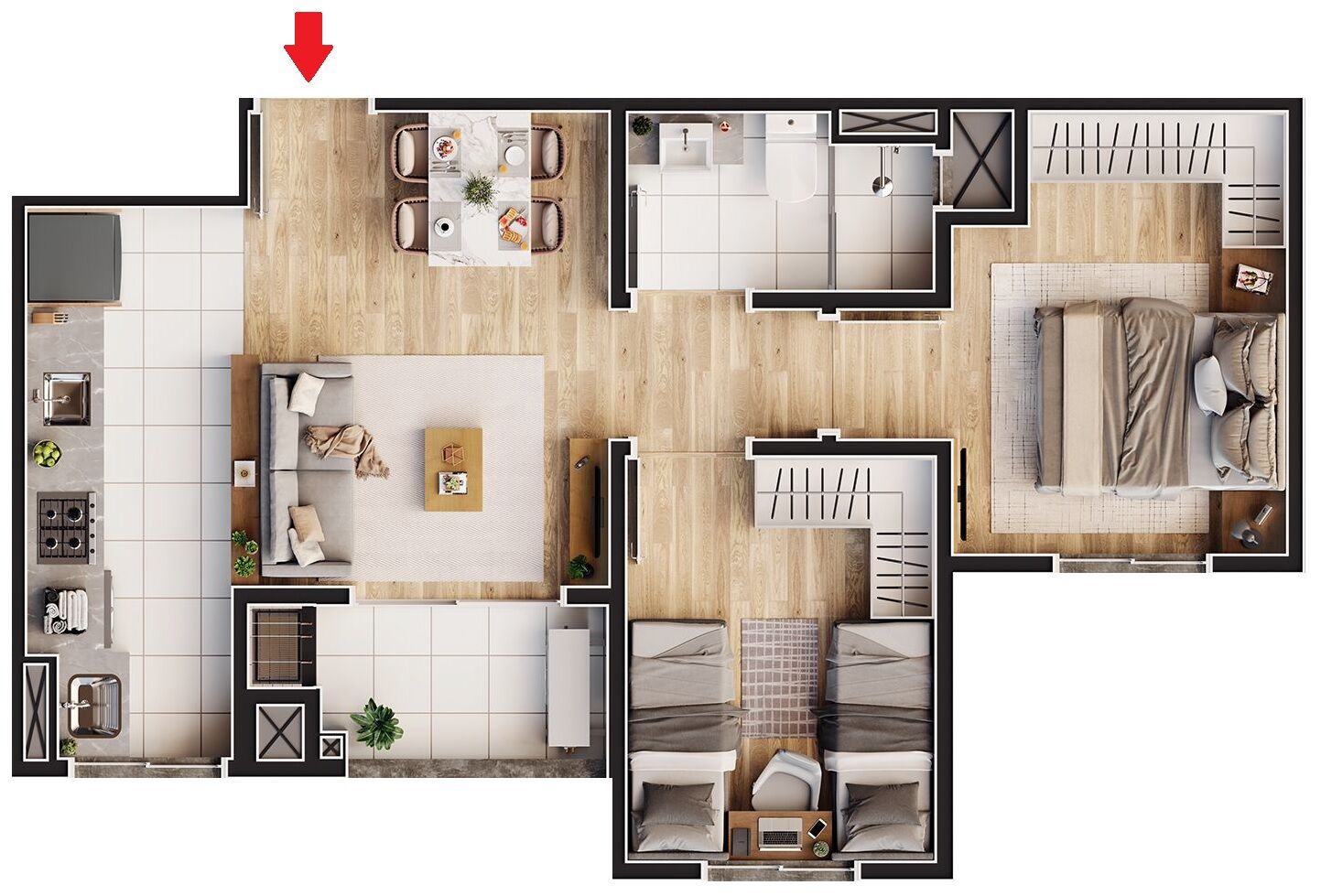 Apartamento à venda com 2 quartos, 50m² - Foto 14