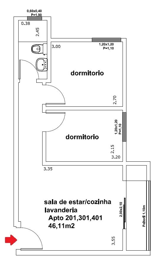 Apartamento à venda com 2 quartos, 46m² - Foto 8