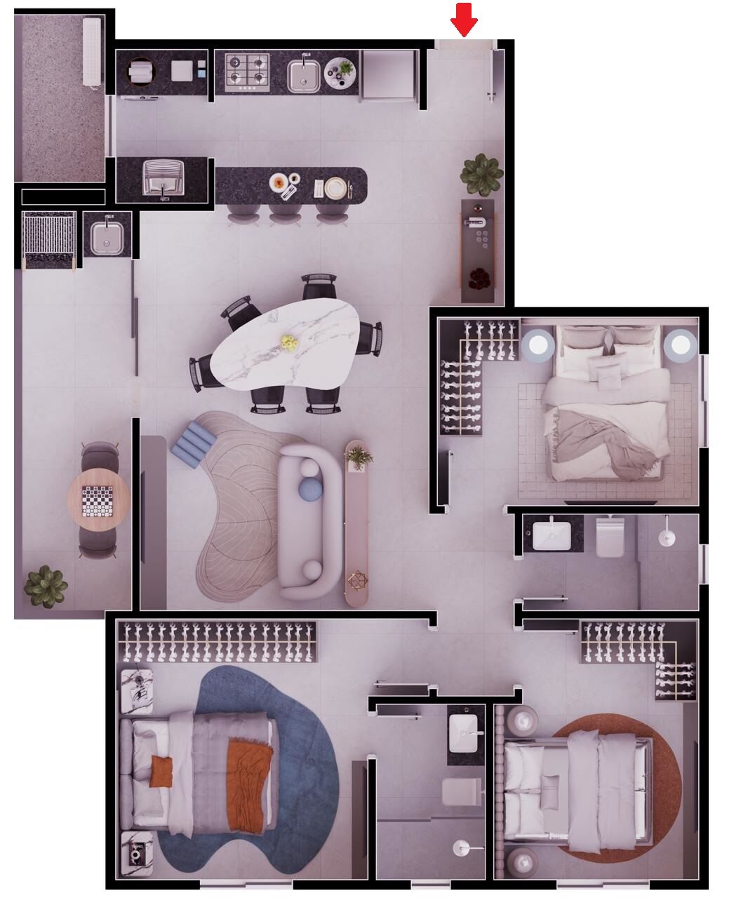 Apartamento, 3 quartos, 89 m² - Foto 7