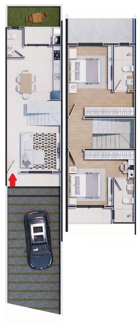 Sobrado, 2 quartos, 92 m² - Foto 6