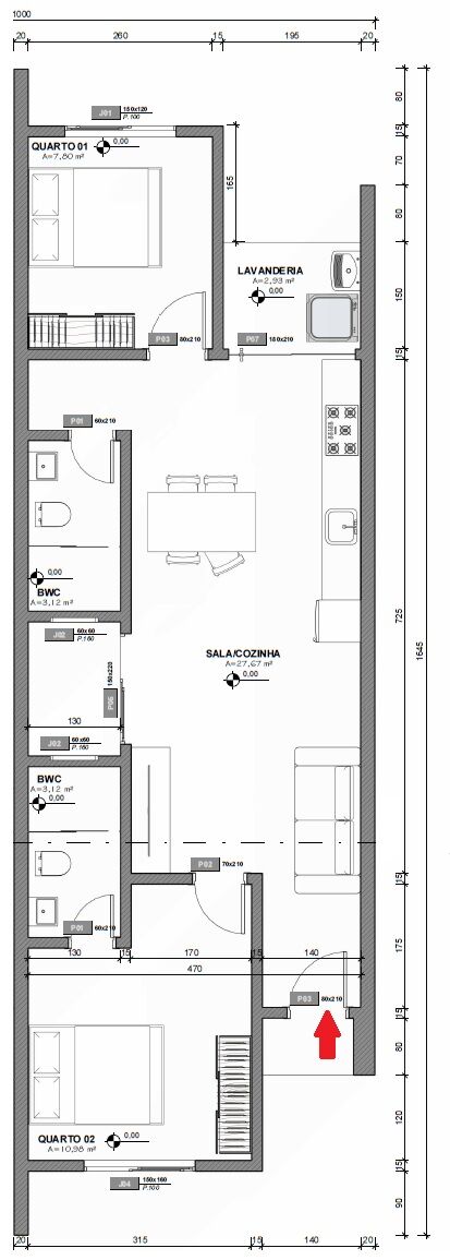 Sobrado, 2 quartos, 68 m² - Foto 7