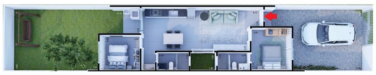 Sobrado, 2 quartos, 68 m² - Foto 6