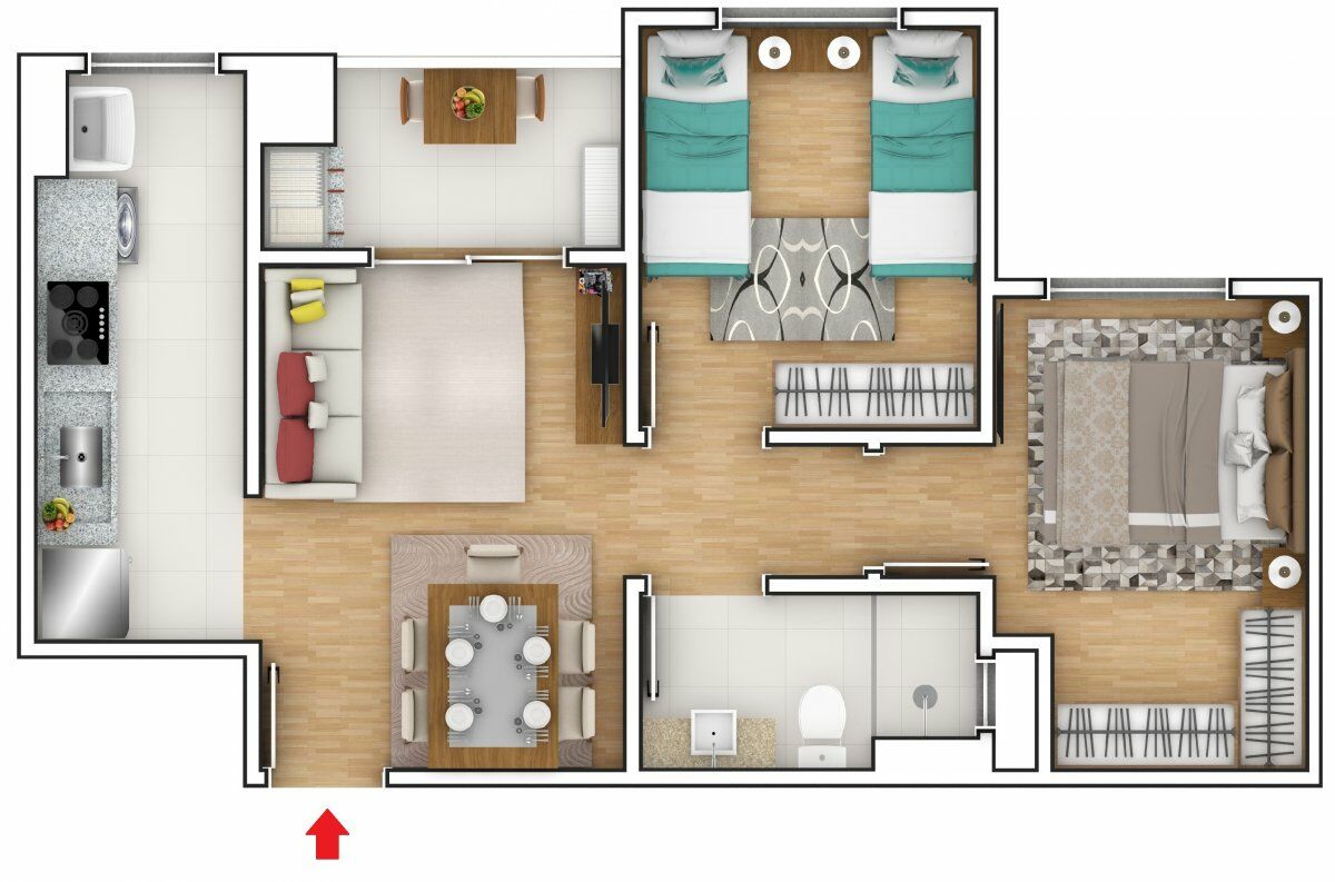 Apartamento à venda com 2 quartos, 54m² - Foto 10