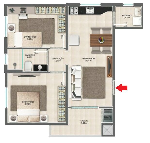 Apartamento à venda com 2 quartos, 52m² - Foto 13