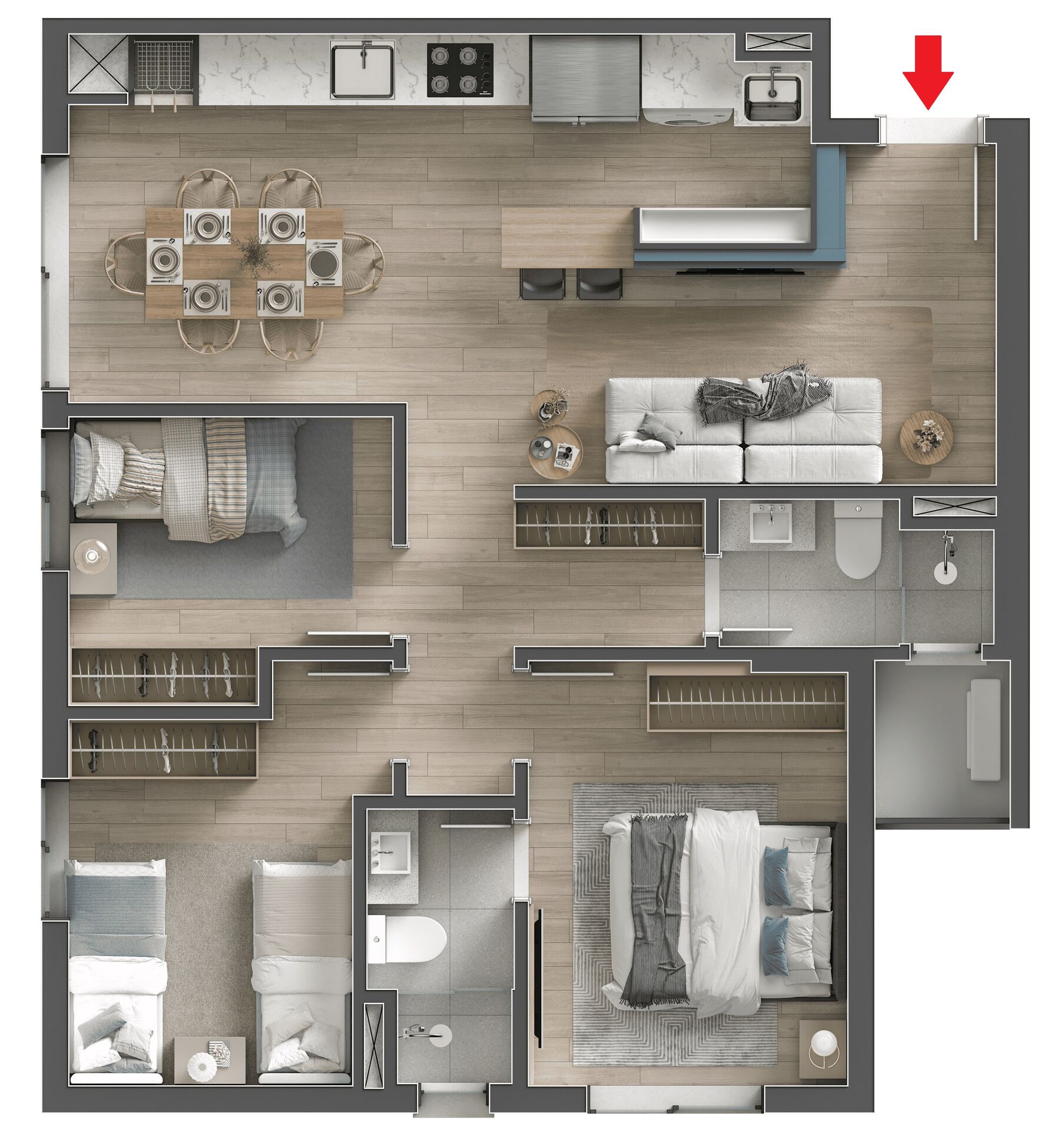 Apartamento, 3 quartos, 72 m² - Foto 11