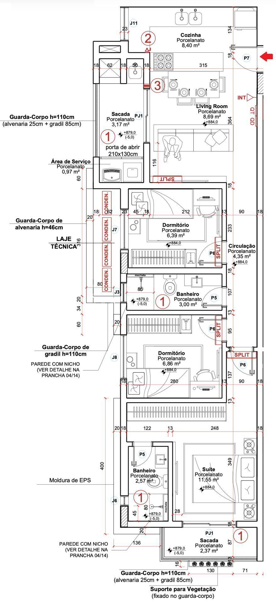 Apartamento, 3 quartos, 71 m² - Foto 14