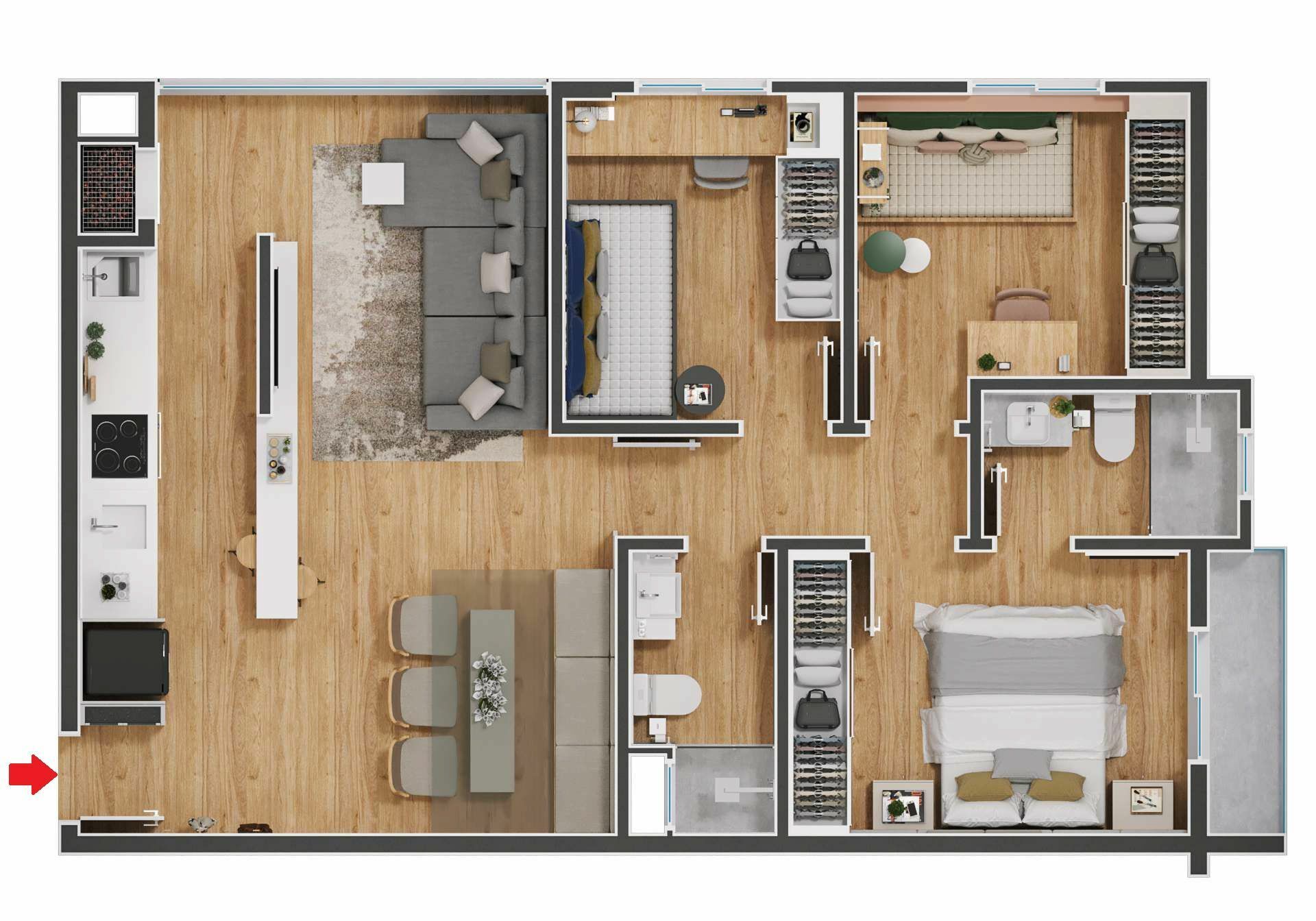 Apartamento, 3 quartos, 74 m² - Foto 16