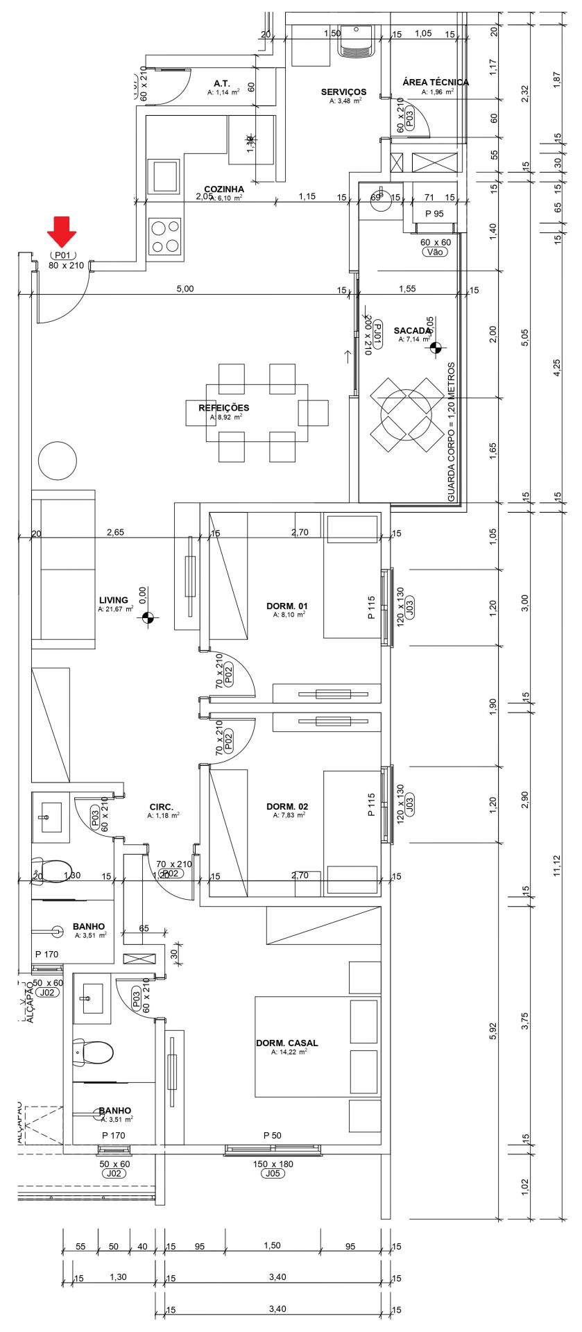 Apartamento à venda com 3 quartos, 100m² - Foto 15