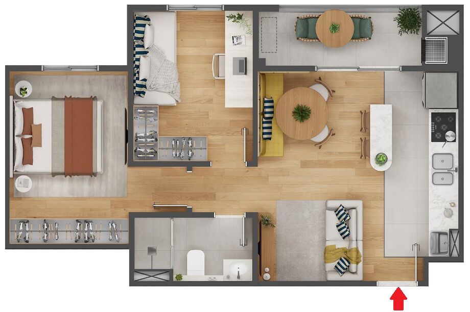 Apartamento, 2 quartos, 48 m² - Foto 15