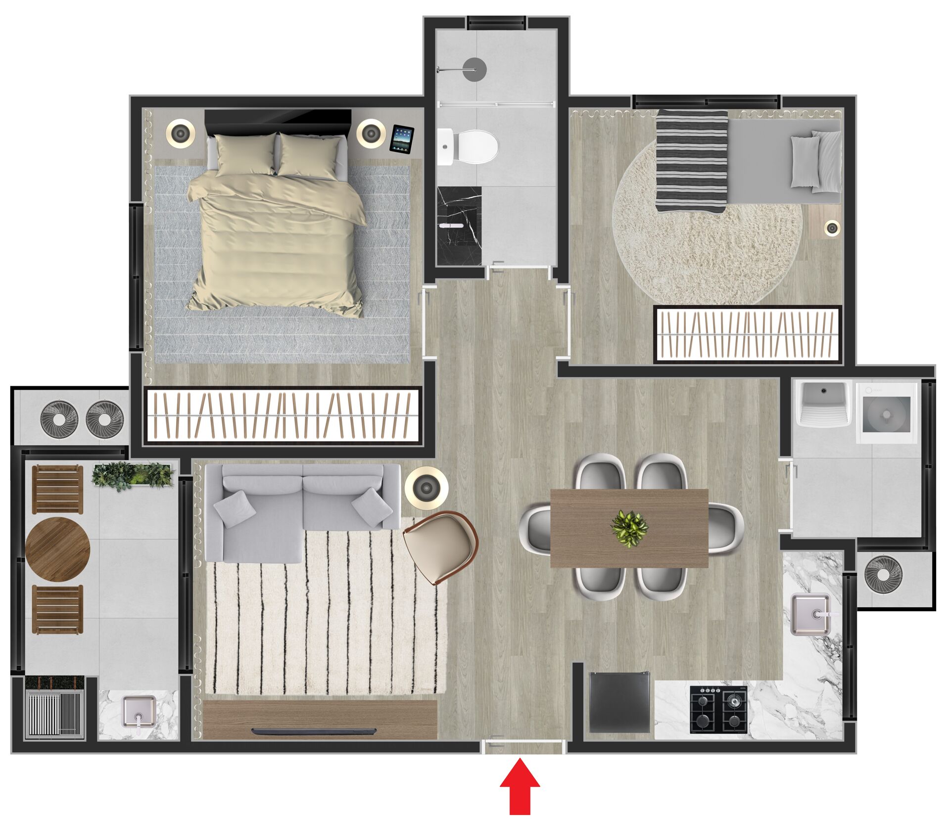 Apartamento à venda com 2 quartos, 56m² - Foto 10