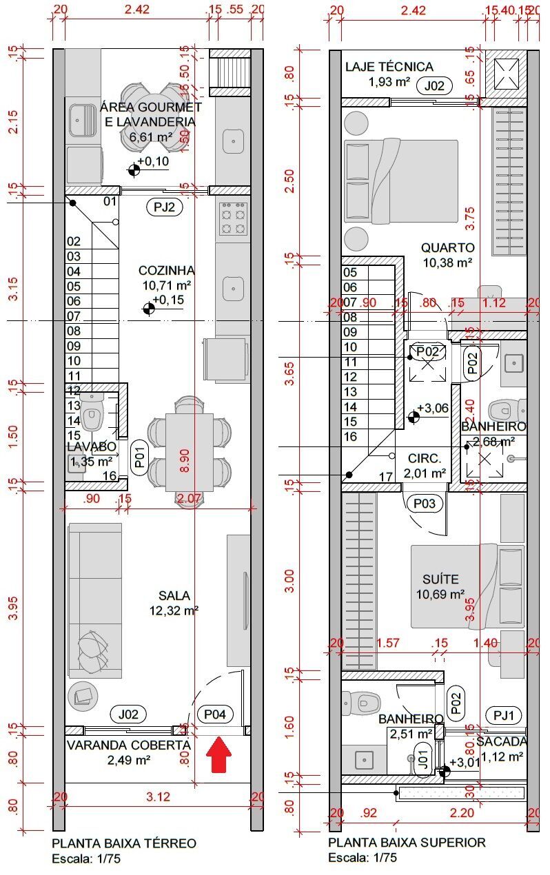 Sobrado, 2 quartos, 82 m² - Foto 7