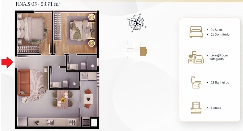 Apartamento, 2 quartos, 54 m² - Foto 11