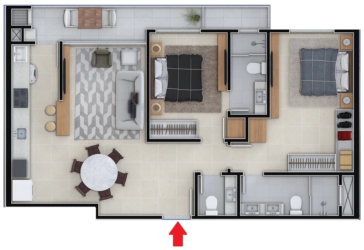 Apartamento à venda com 2 quartos, 80m² - Foto 17