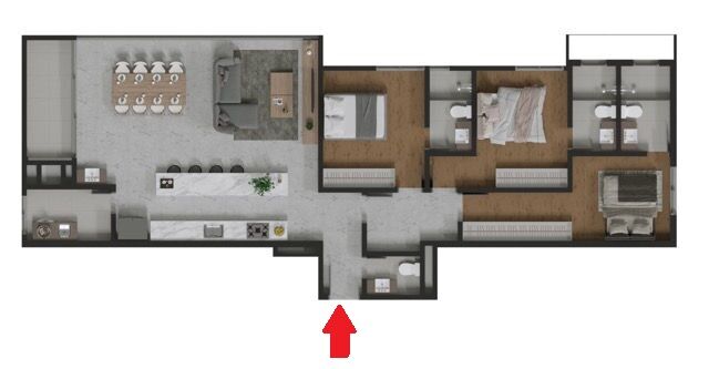 Apartamento à venda com 3 quartos, 127m² - Foto 9