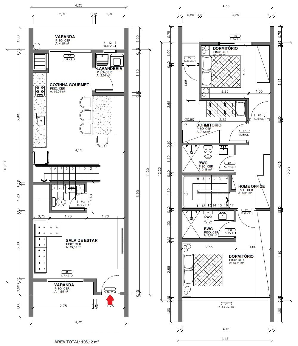 Sobrado, 3 quartos, 106 m² - Foto 15