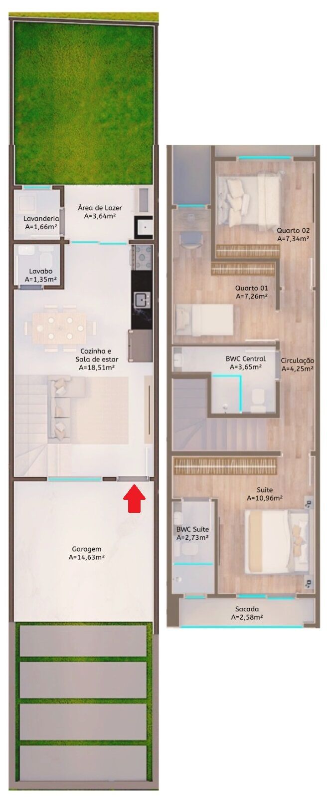 Sobrado, 3 quartos, 98 m² - Foto 6
