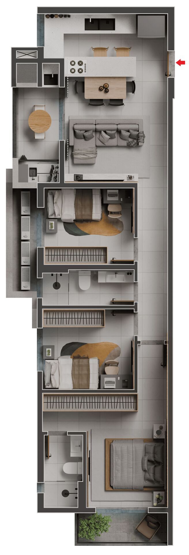 Apartamento, 3 quartos, 71 m² - Foto 13