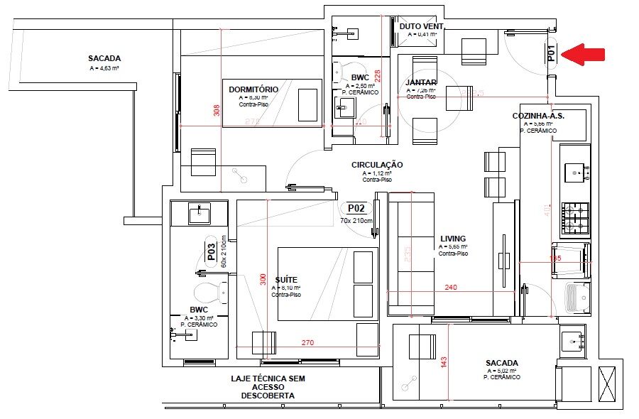 Apartamento à venda com 2 quartos, 60m² - Foto 17