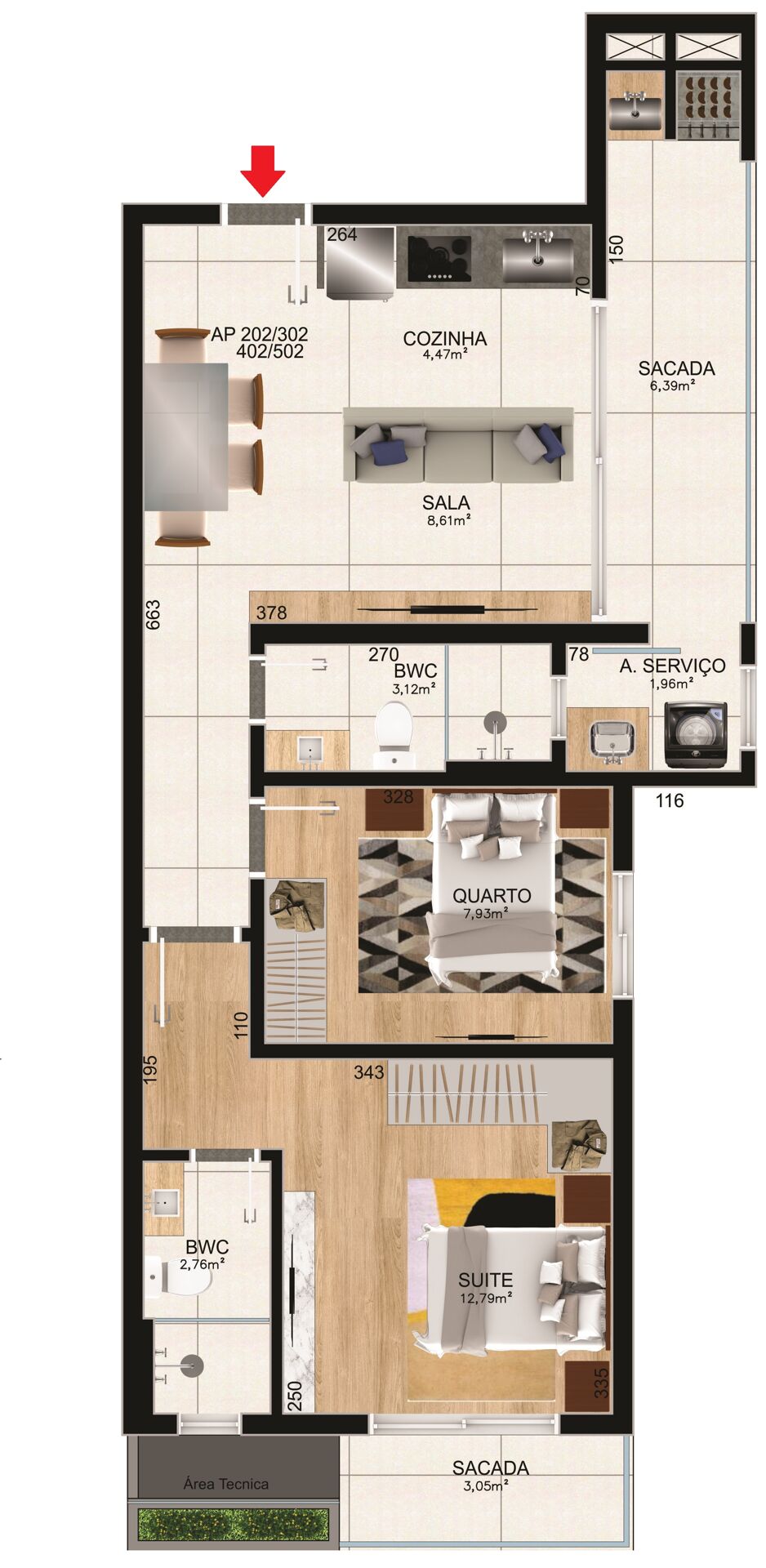 Apartamento à venda com 2 quartos, 66m² - Foto 10