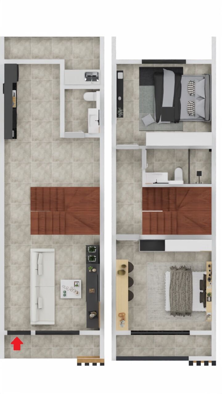 Sobrado, 2 quartos, 67 m² - Foto 5