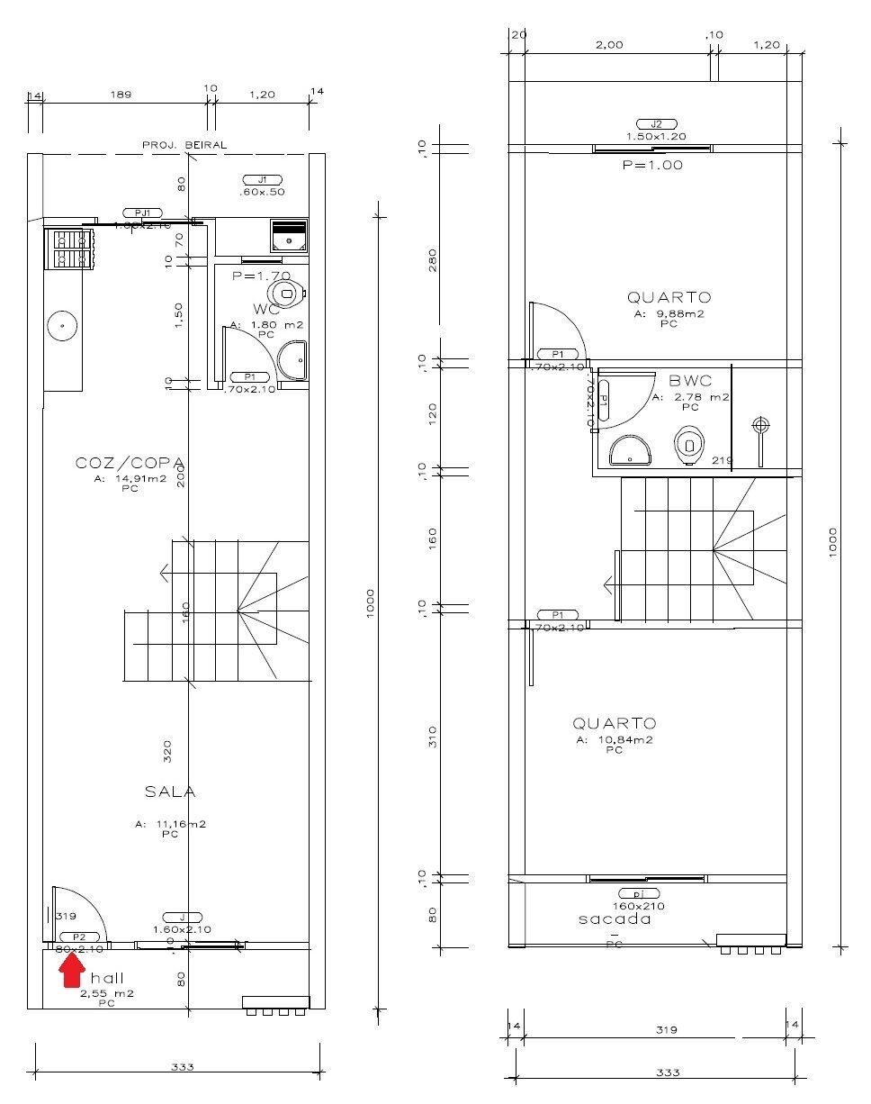 Sobrado, 2 quartos, 67 m² - Foto 6