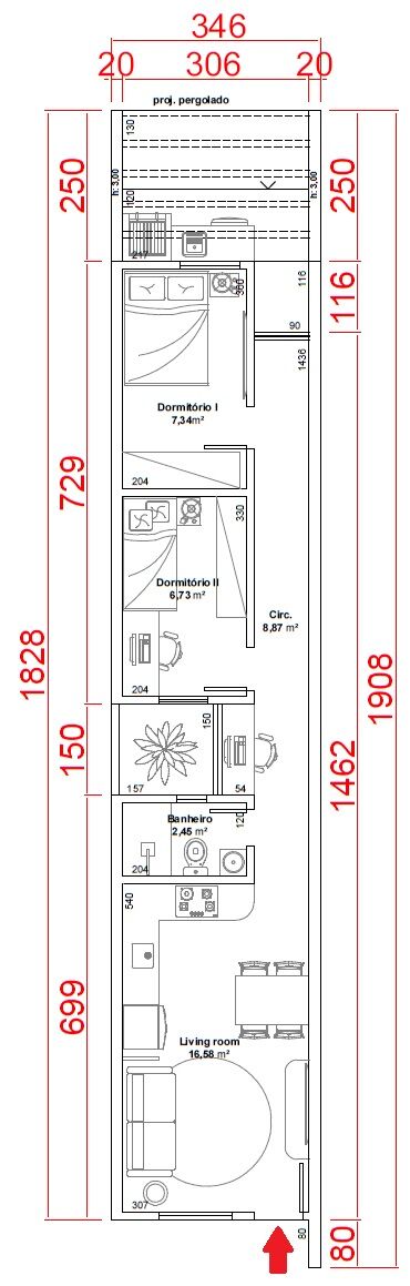Sobrado, 2 quartos, 54 m² - Foto 7
