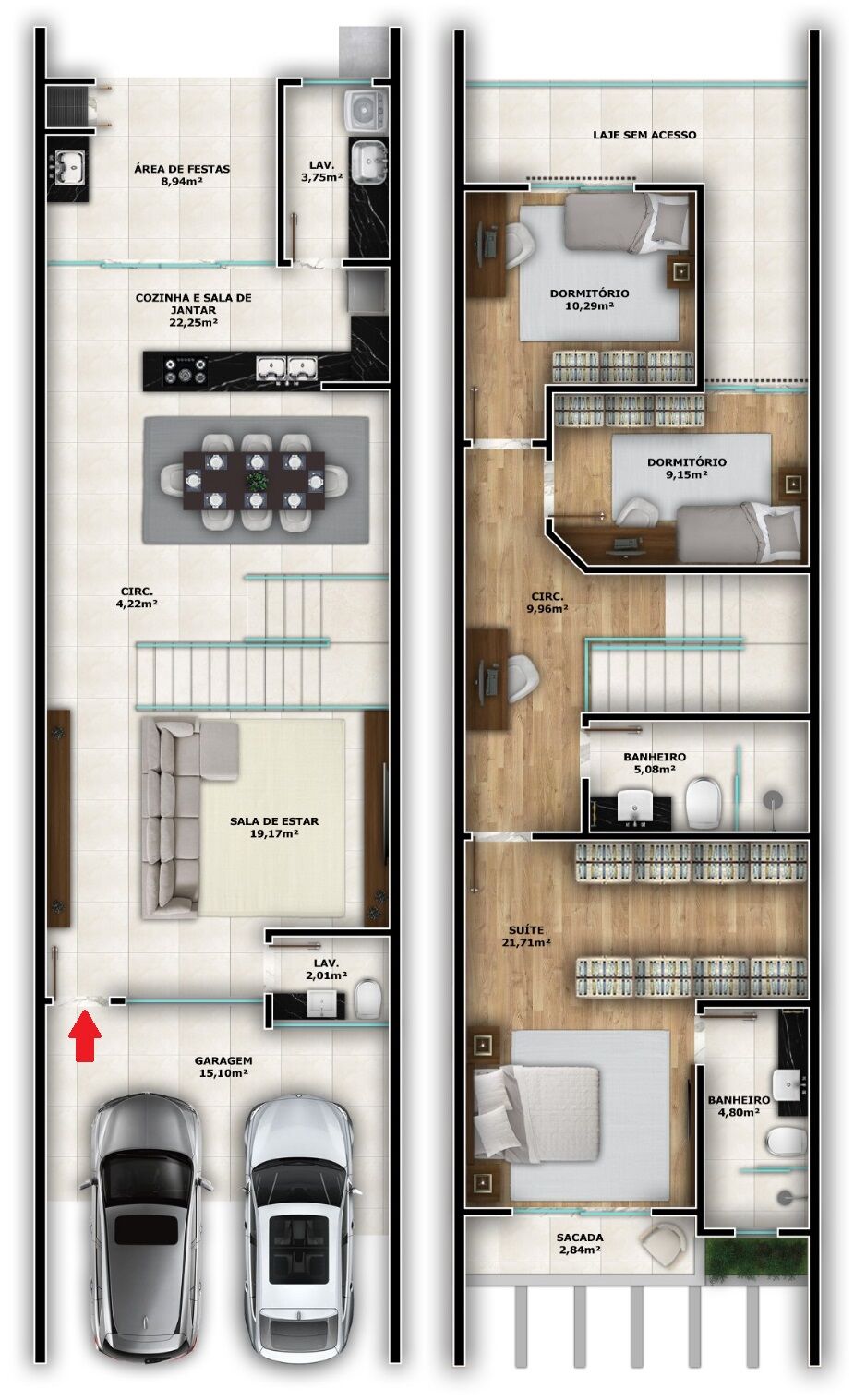 Sobrado, 3 quartos, 175 m² - Foto 6