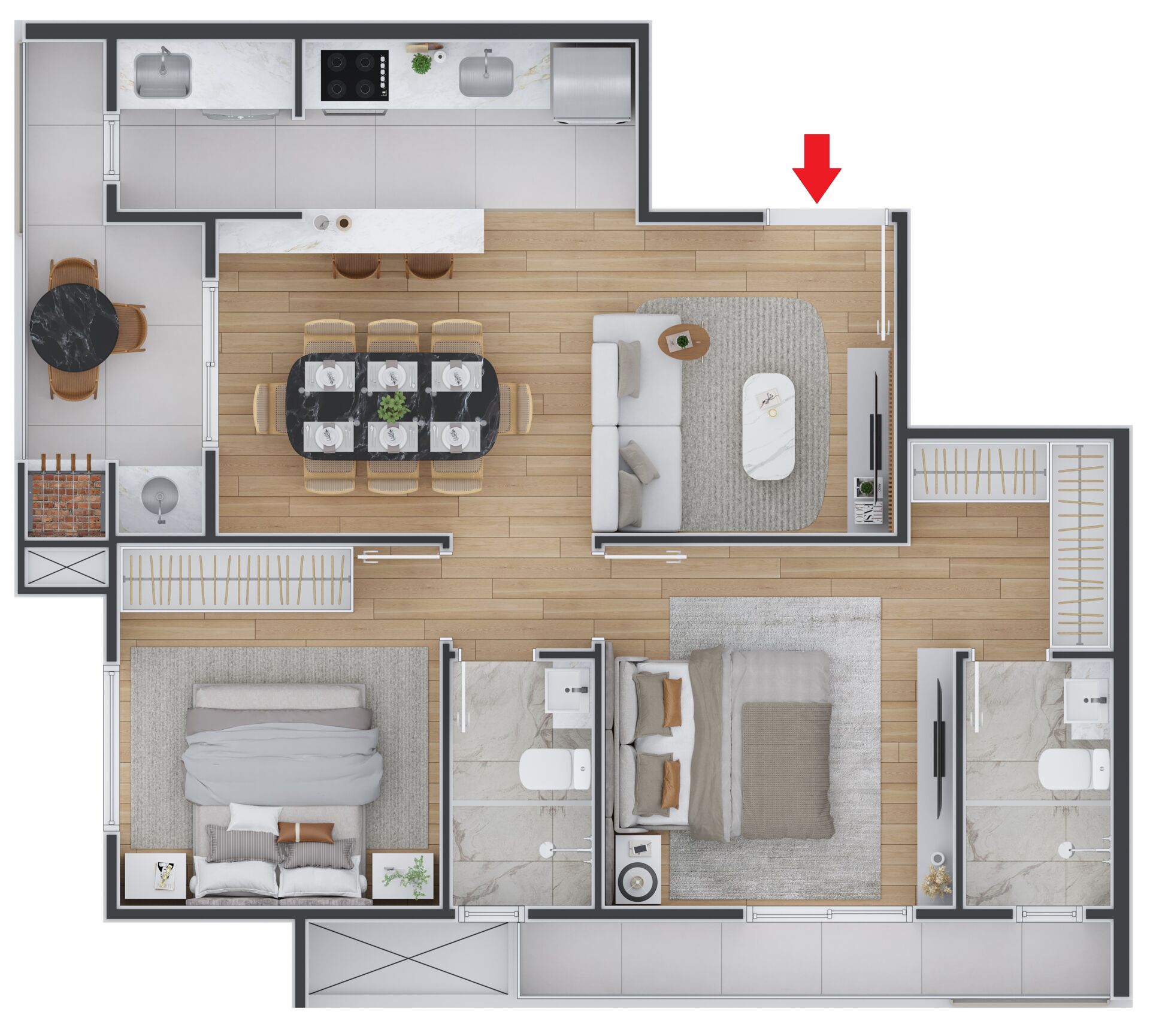 Apartamento à venda com 2 quartos, 71m² - Foto 10