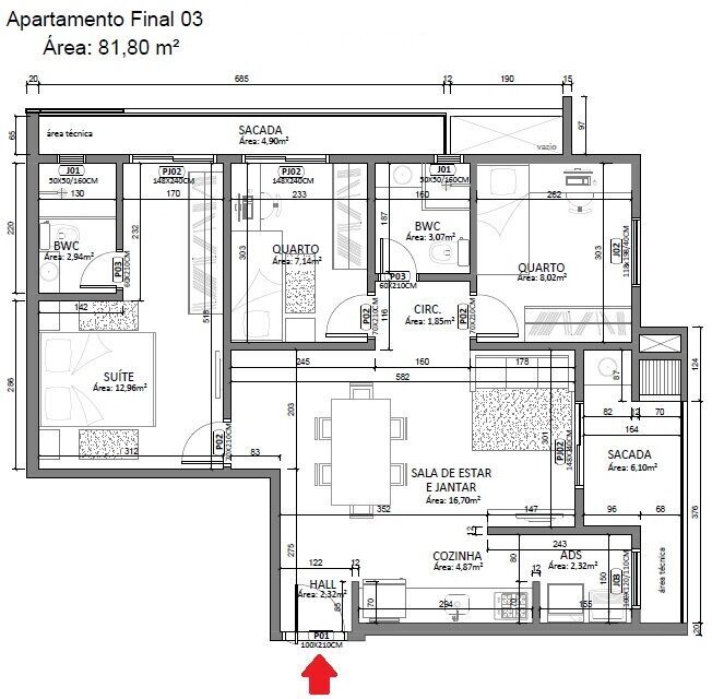 Apartamento, 3 quartos, 82 m² - Foto 16