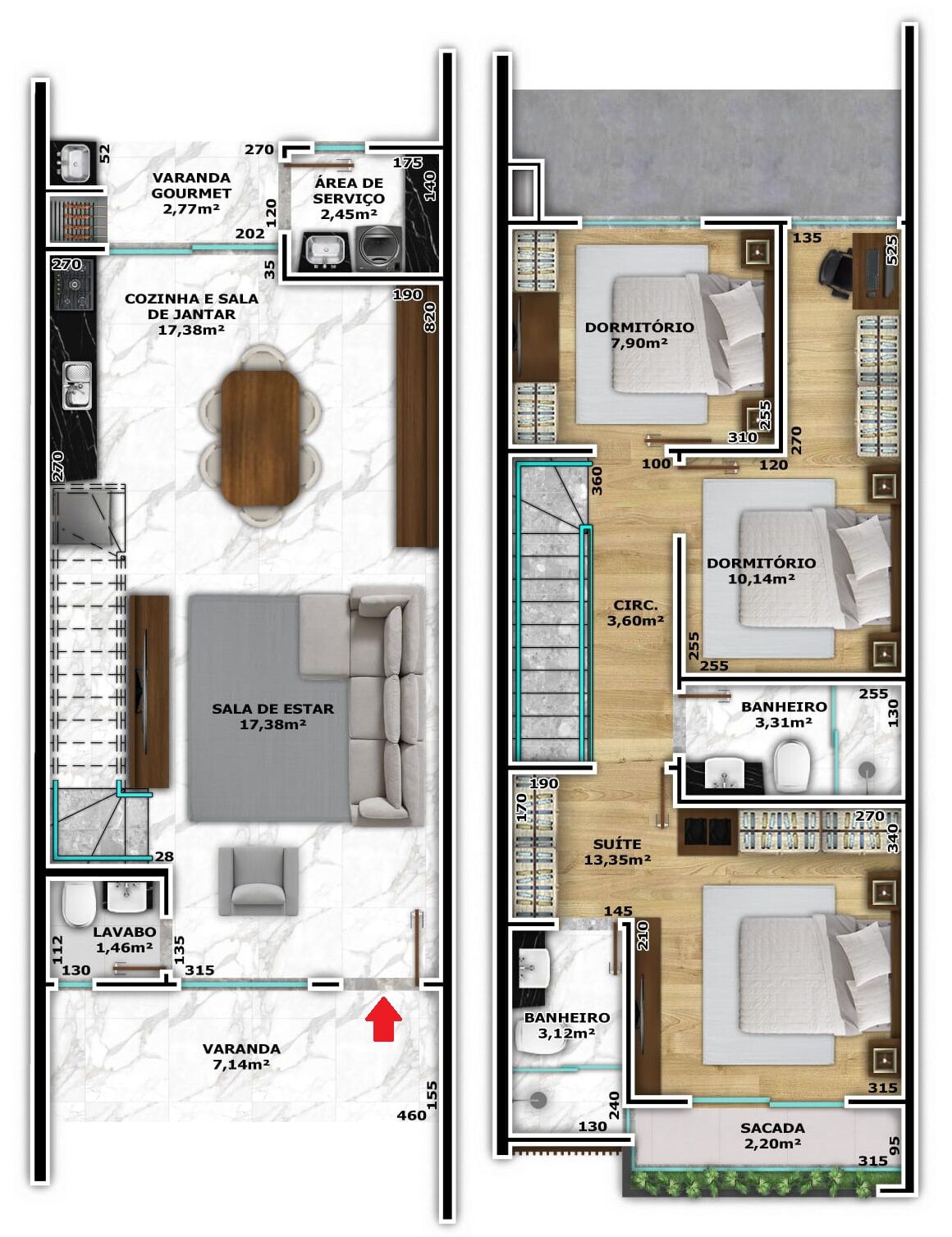 Sobrado, 3 quartos, 116 m² - Foto 16