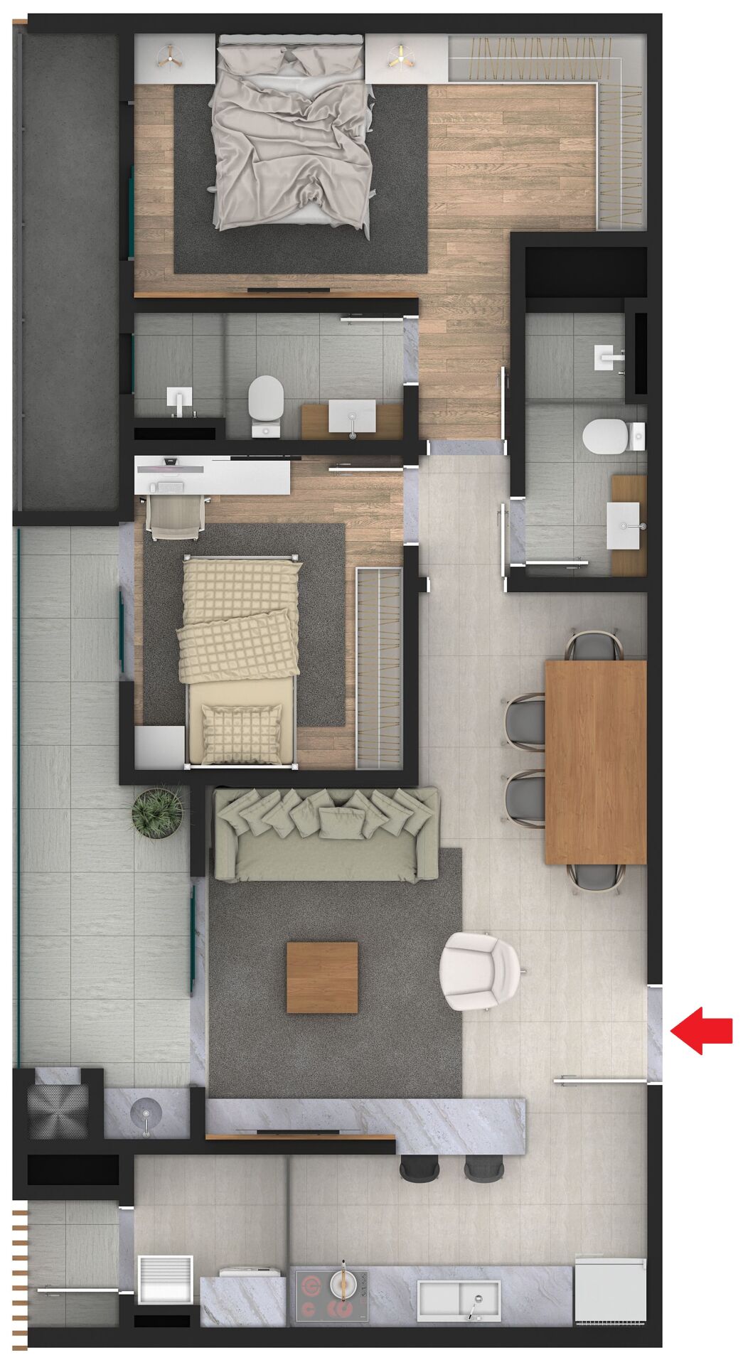 Apartamento à venda com 2 quartos, 77m² - Foto 10