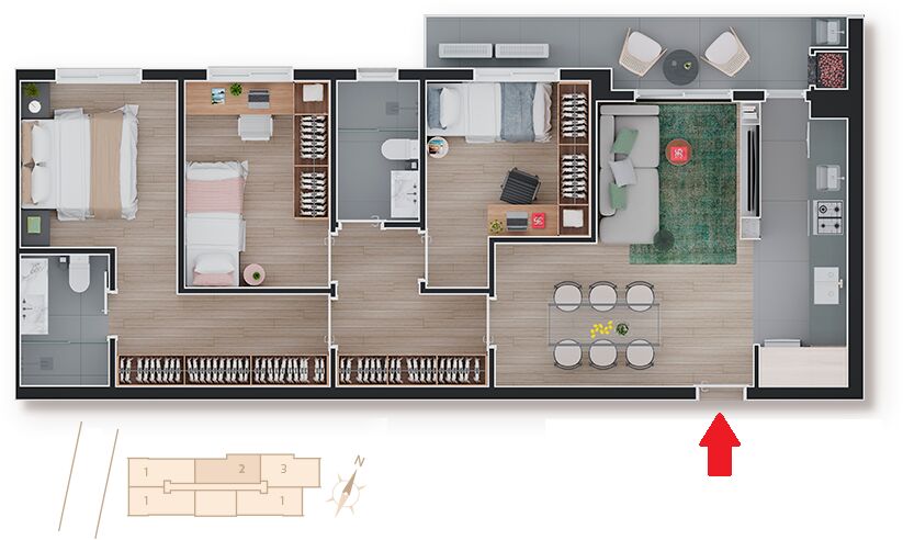 Apartamento à venda com 3 quartos, 85m² - Foto 15