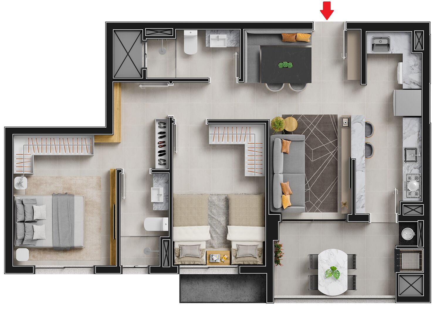 Apartamento à venda com 2 quartos, 75m² - Foto 17