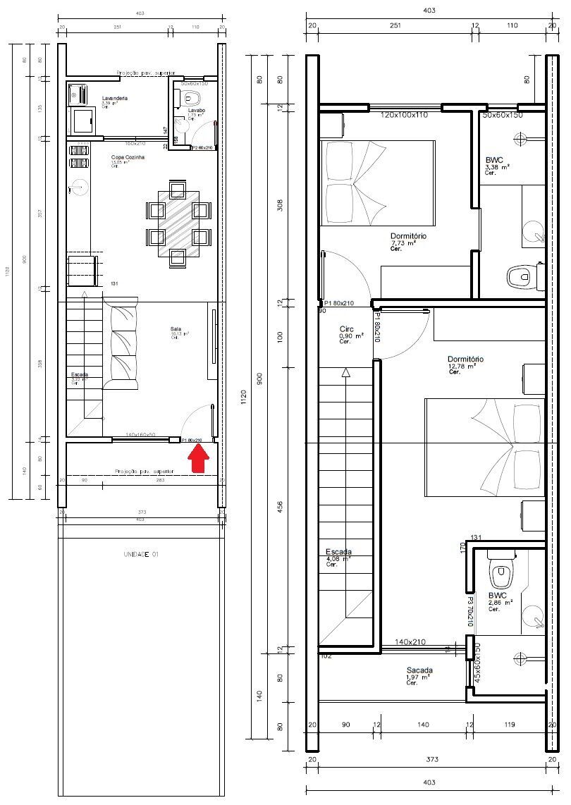 Sobrado, 2 quartos, 75 m² - Foto 7