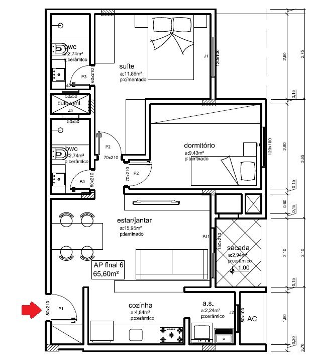 Apartamento à venda com 2 quartos, 66m² - Foto 17