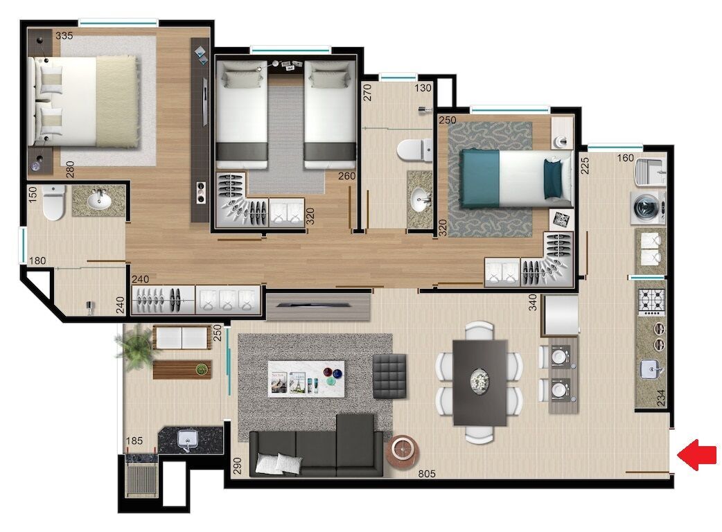 Apartamento, 3 quartos, 87 m² - Foto 15