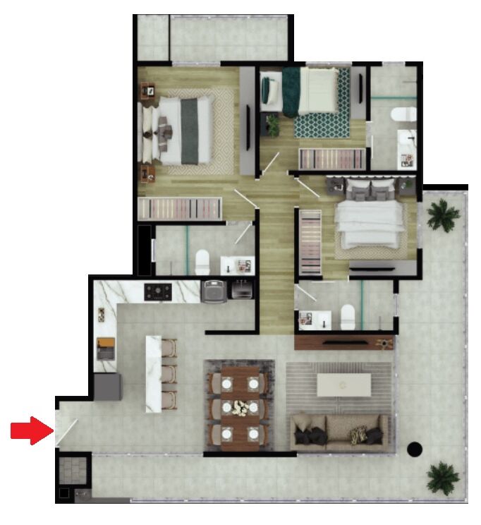 Apartamento à venda com 2 quartos, 80m² - Foto 10