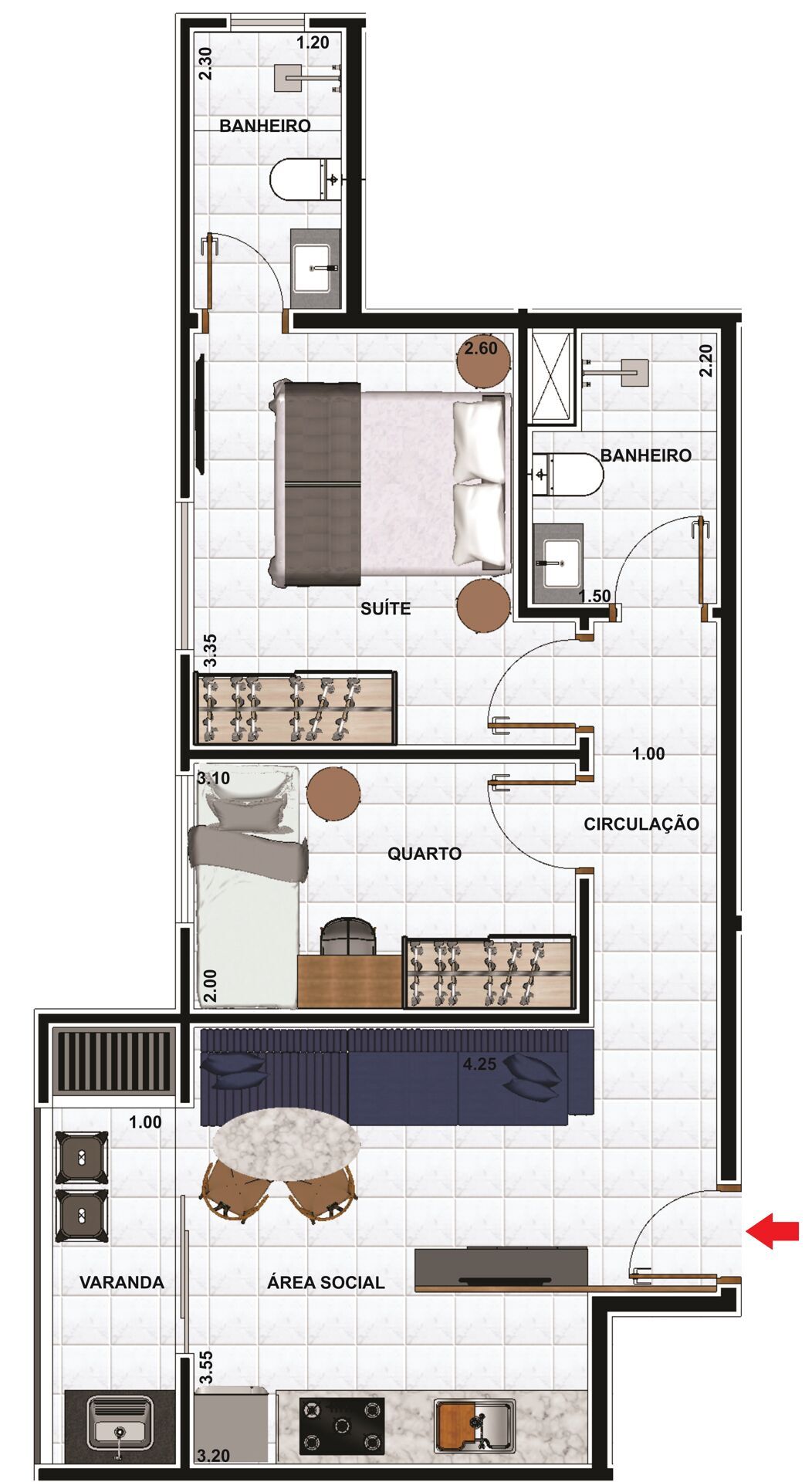 Apartamento, 2 quartos, 48 m² - Foto 12