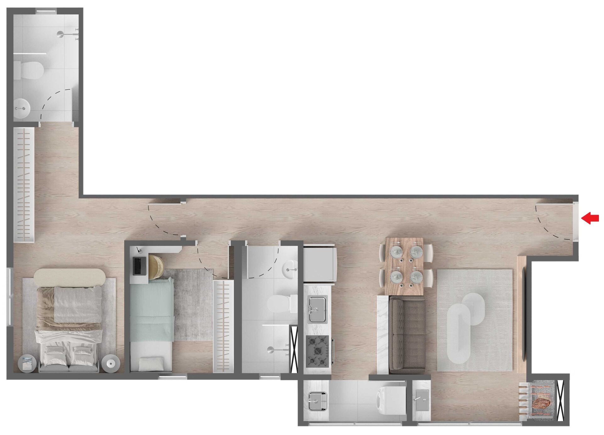 Apartamento, 2 quartos, 57 m² - Foto 10